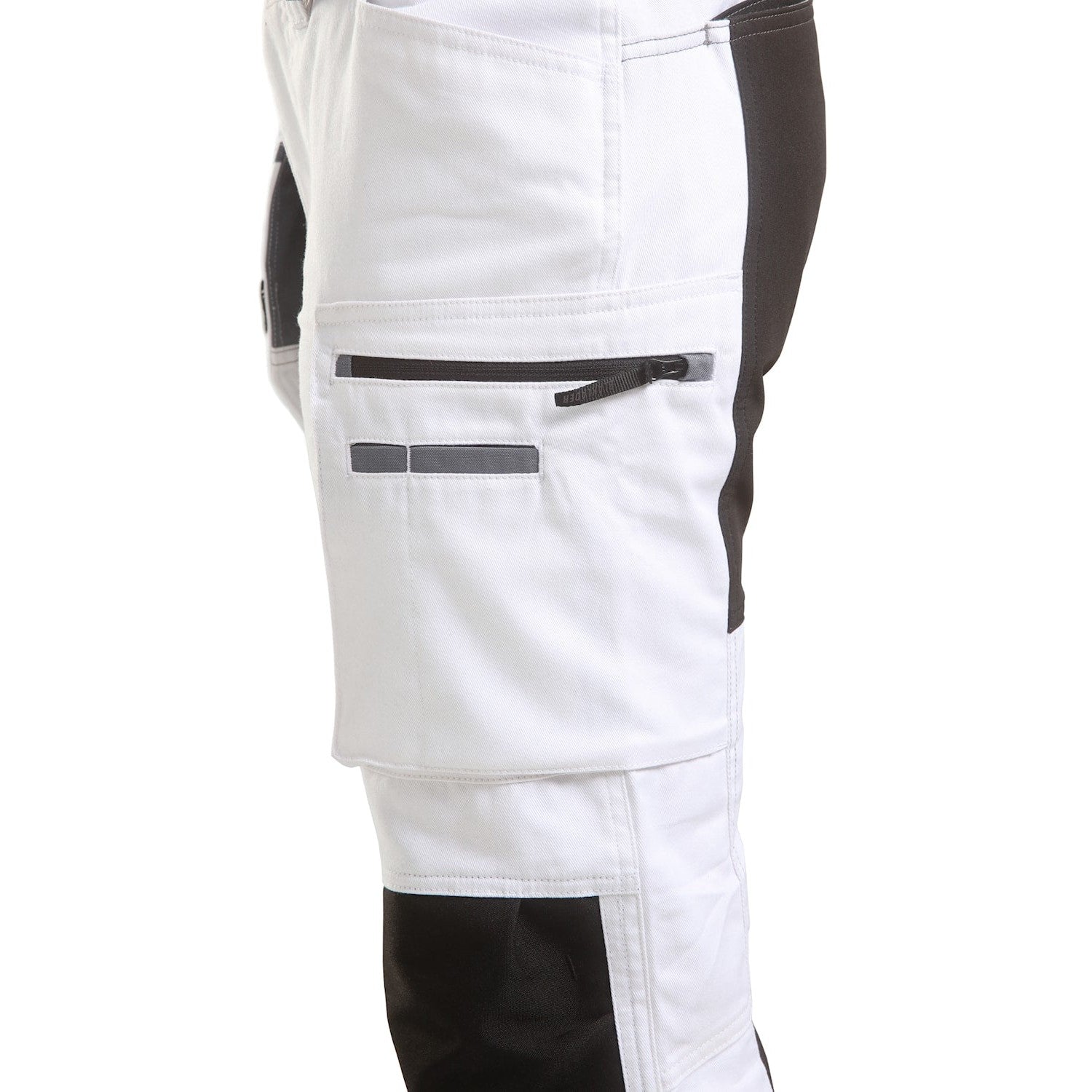 Blaklader Women's Painter Trousers with Stretch 7910 #colour_white-black