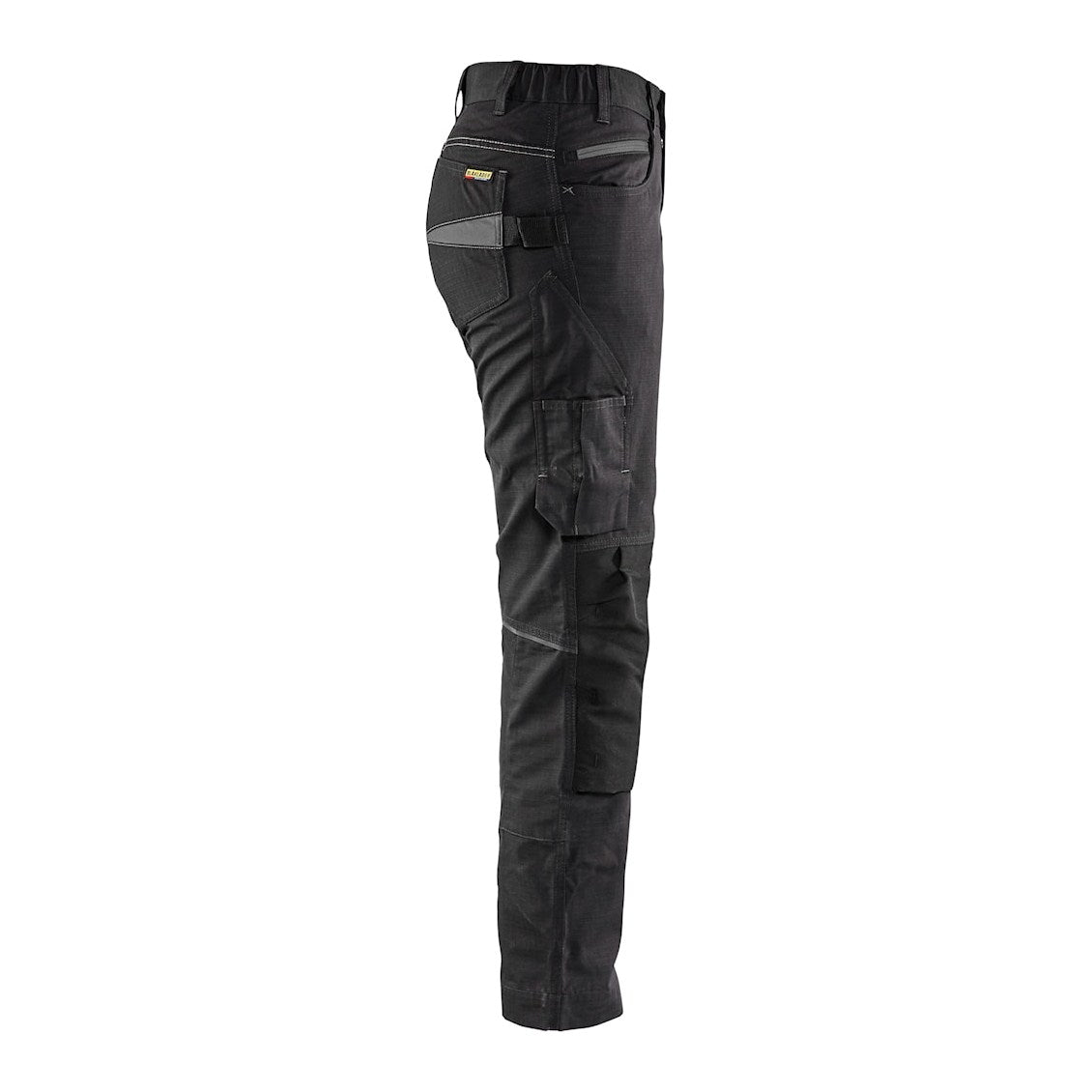 Blaklader Women's Service Trousers with Stretch 7195 #colour_black-dark-grey