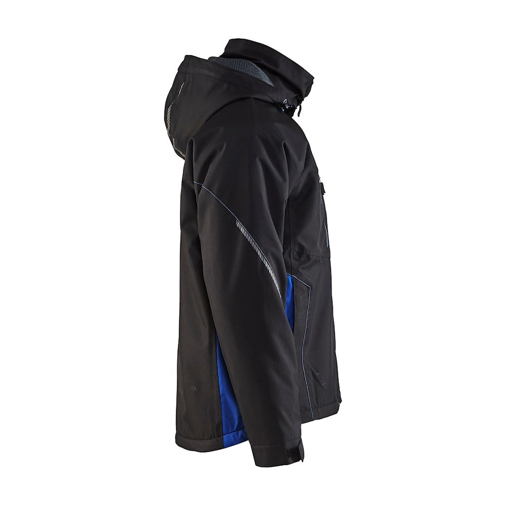 Blaklader Shell Jacket 4790 #colour_black-cornflower-blue