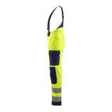 Blaklader Women's Hi-Vis Winter Trousers 7885 #colour_hi-vis-yellow-navy-blue