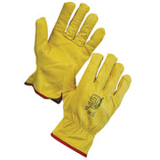 Supertouch Leather Driving Gloves Lined (Mens) - Cases