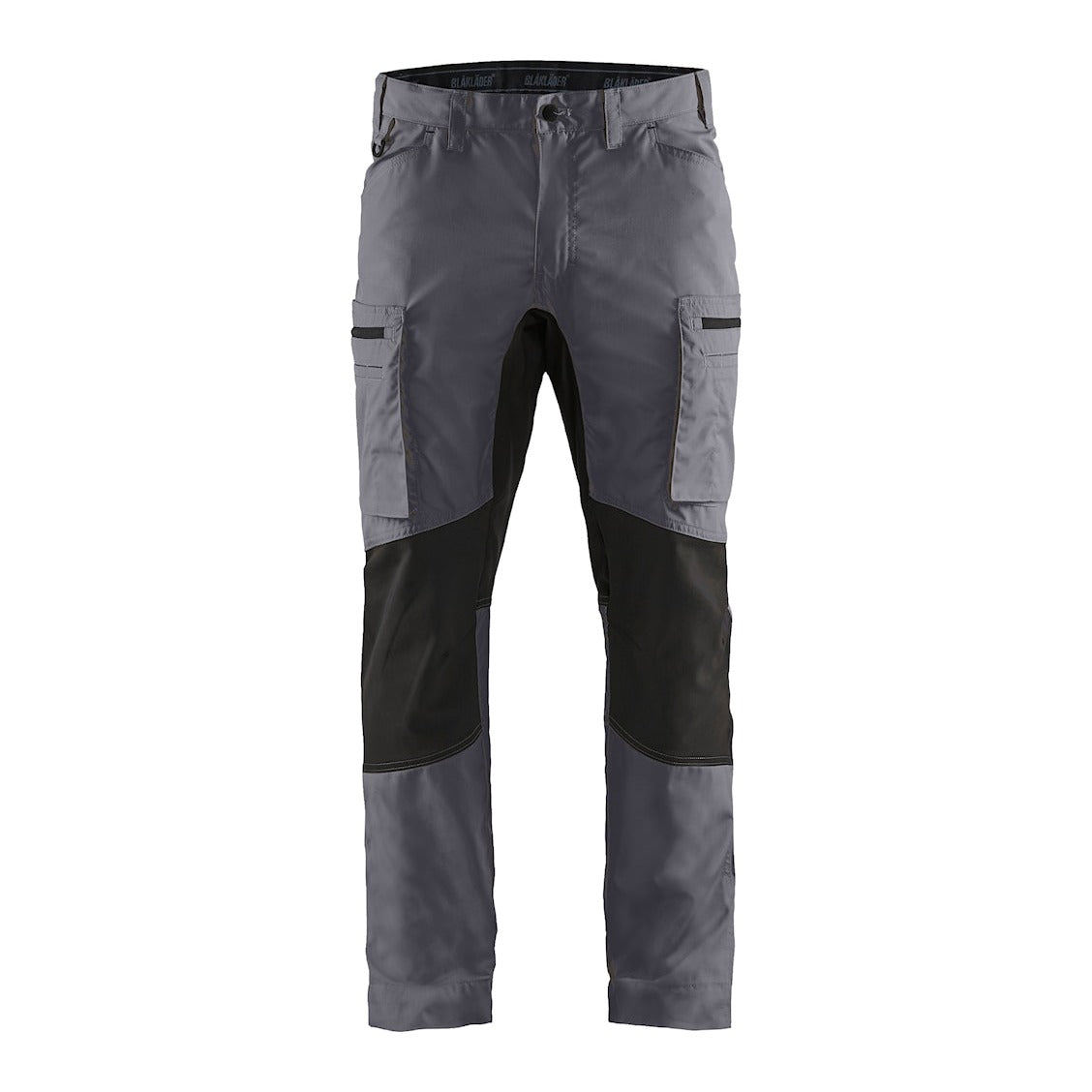 Blaklader Service Trousers with Stretch 14591845 #colour_mid-grey-black