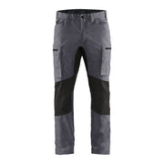 Blaklader Service Trousers with Stretch 14591845 #colour_mid-grey-black