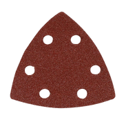 Silverline Hook & Loop Triangle Sheets 90mm 10Pk - 80 Grit