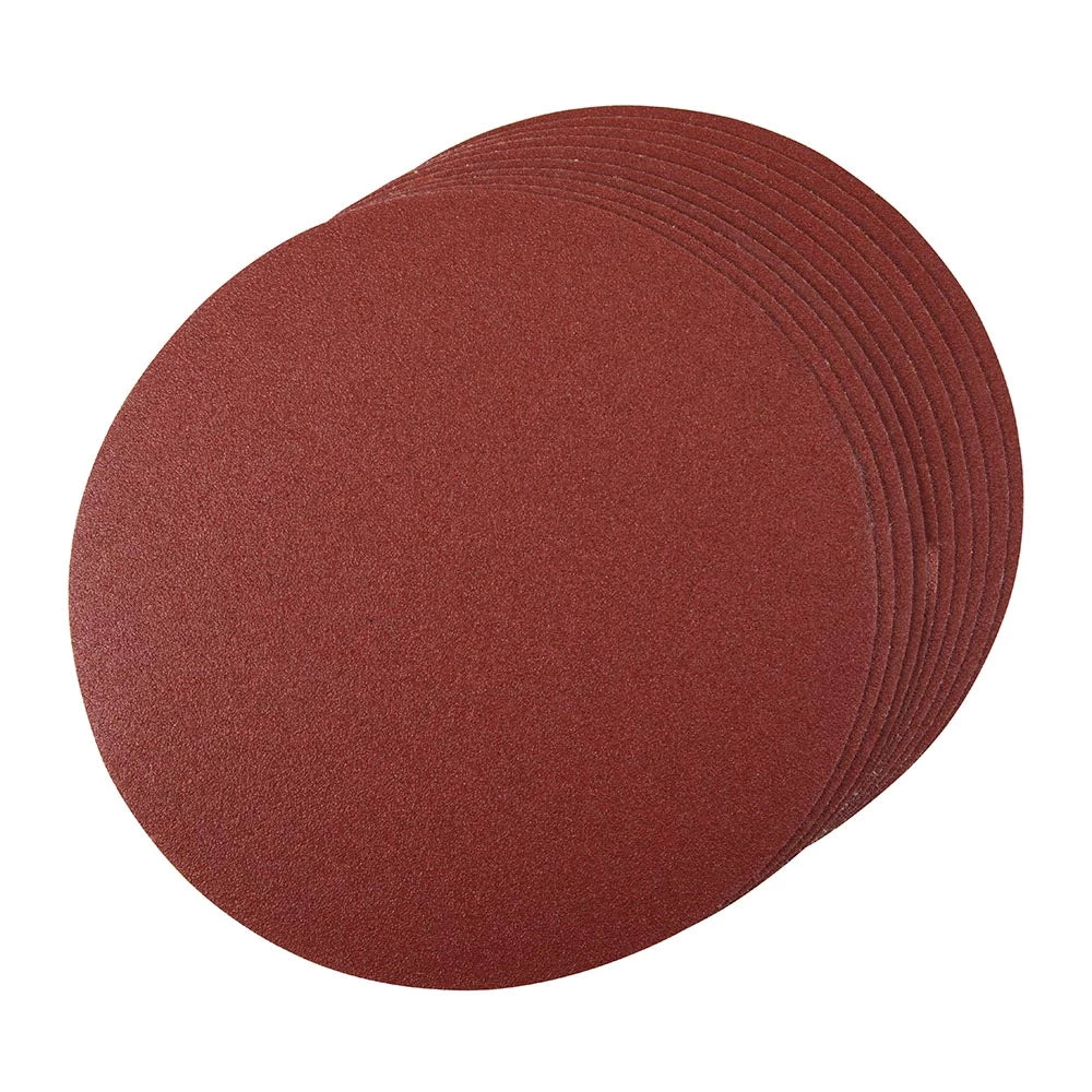 Silverline Hook & Loop Discs 10Pk - 250mm 120 Grit