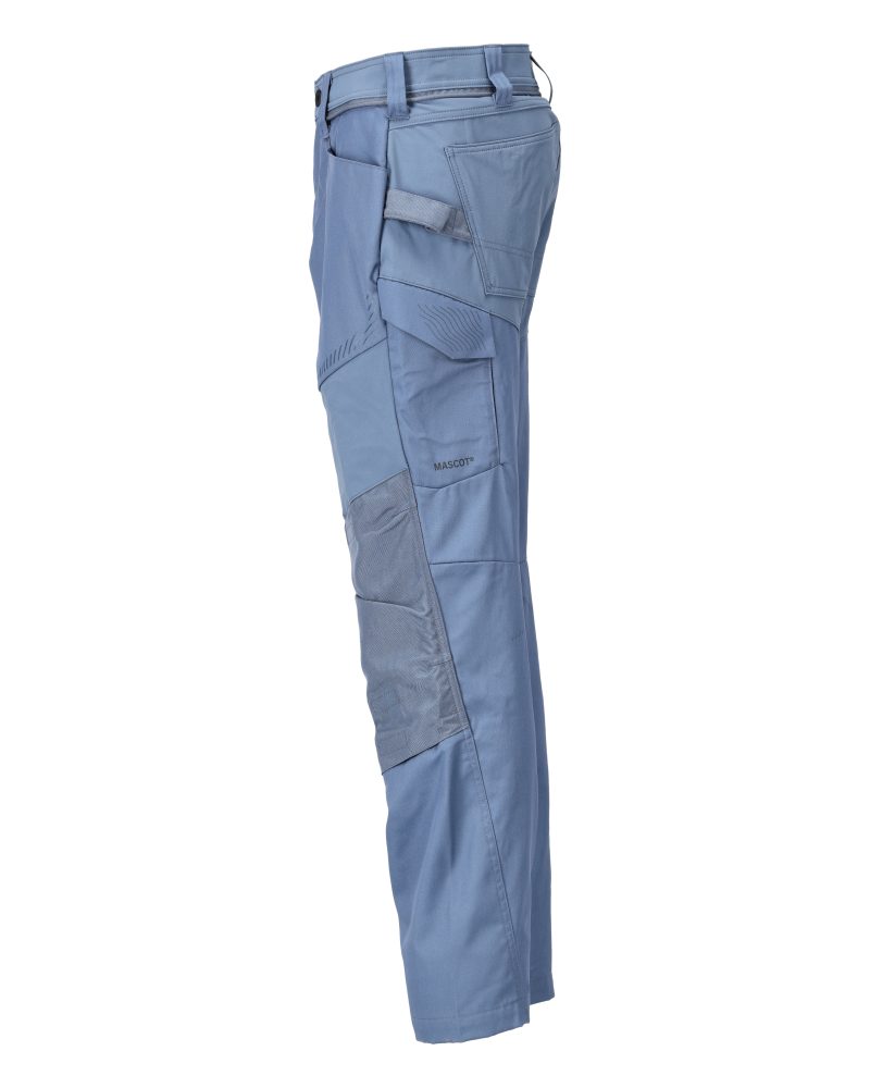 Mascot Customized Trousers with Kneepad Pockets - Stone Blue