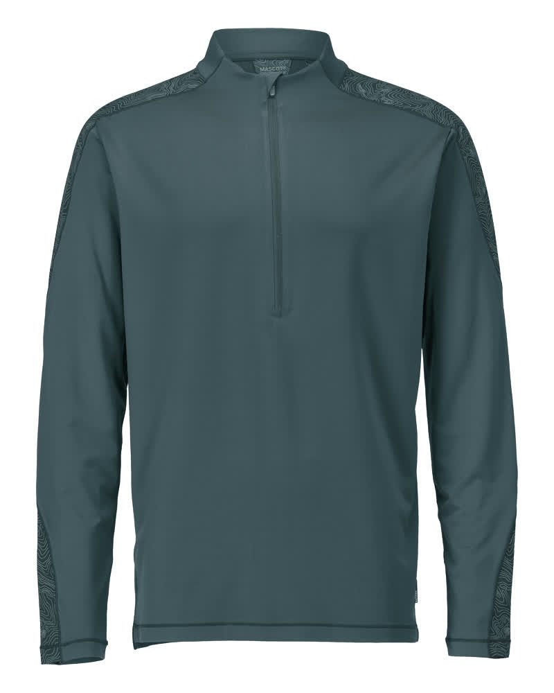 Mascot Customized T-Shirt, Long-Sleeved, With Half Zip 22681