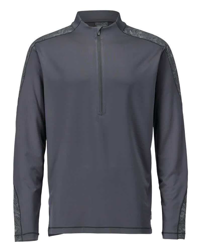 Mascot Customized T-Shirt, Long-Sleeved, With Half Zip 22681