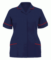 Orbit International Classic Tunic: Ladies - Navy / Red