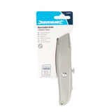 Silverline Retractable Knife - 150mm Silver