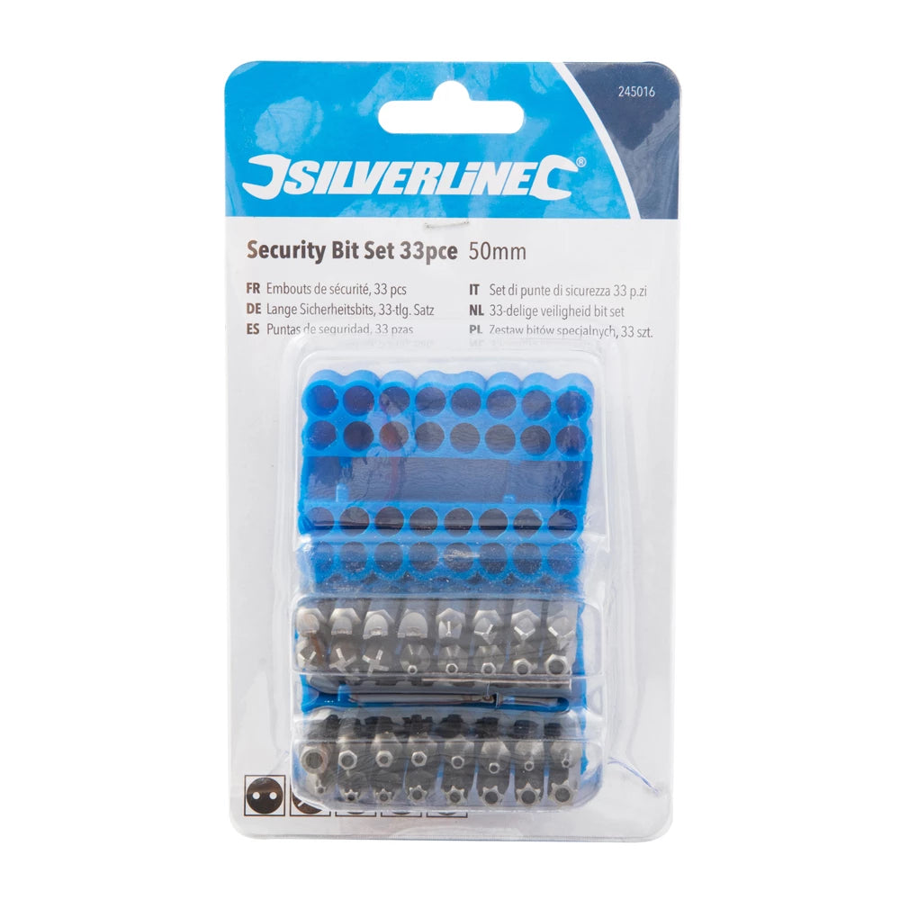 Silverline Security Bit Set 33Pce