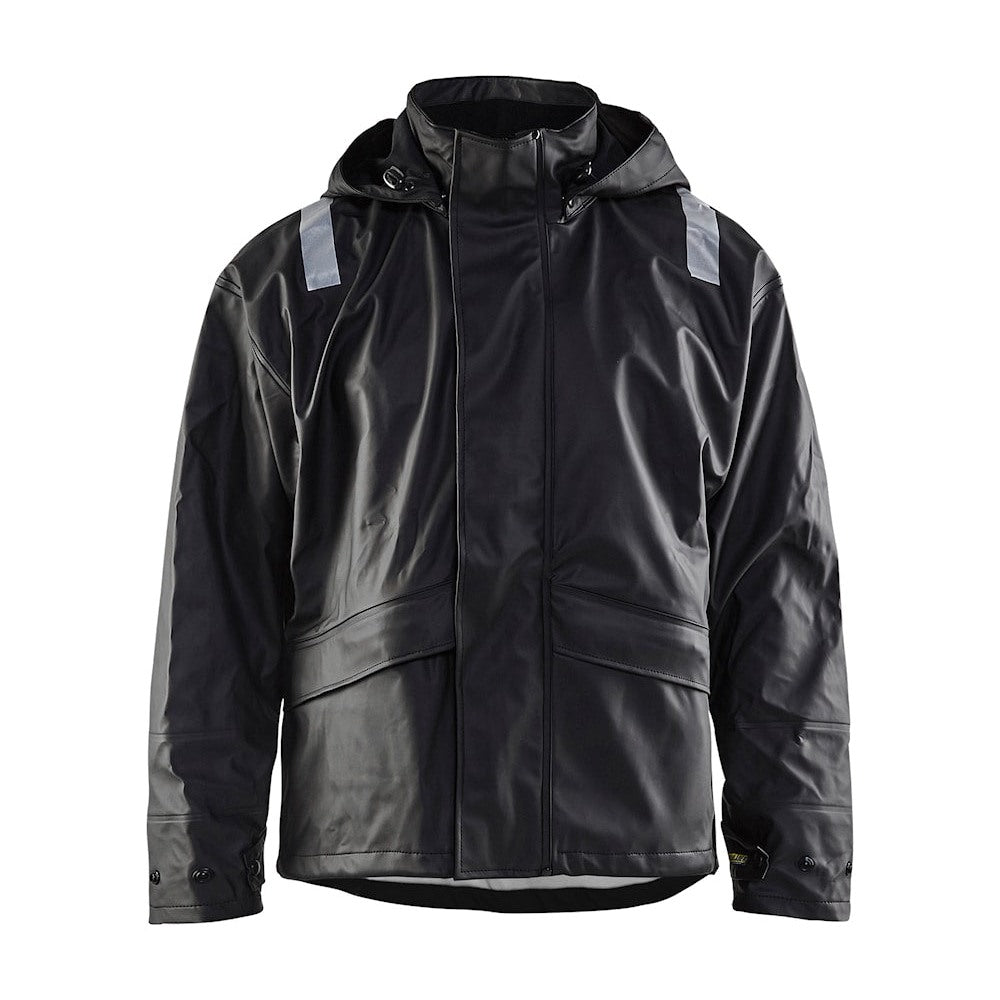 Blaklader Rain Jacket Hi-Vis Level 2 4302 #colour_black