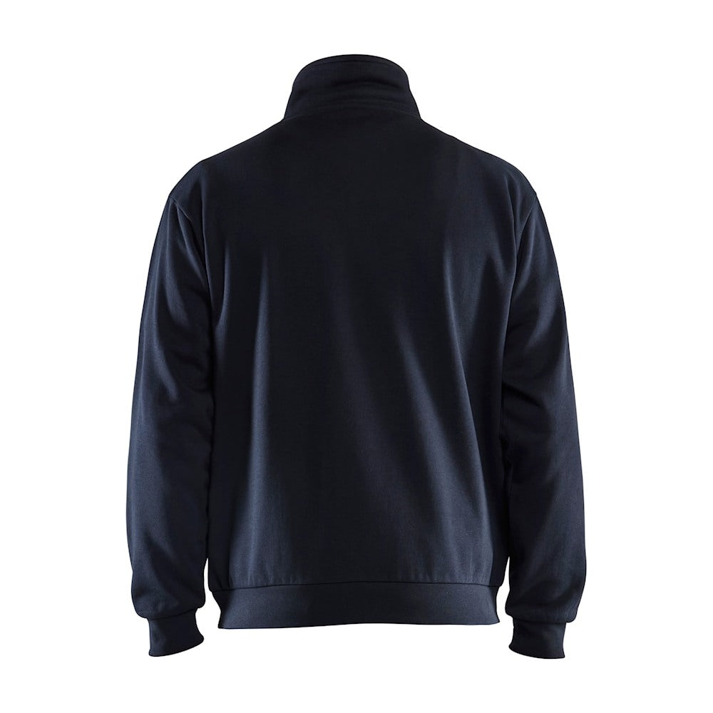 Blaklader Sweatshirt Half-Zip 3587 #colour_dark-navy-blue