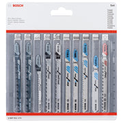 Bosch Professional Jigsaw Blade Set - 10 Pieces, All-in-One