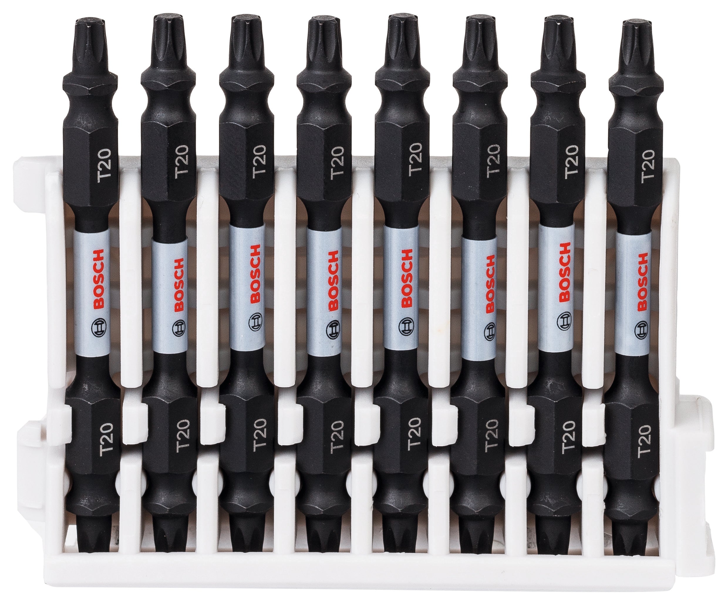 Bosch Professional Impact Double Ended Bit Pack 65mm, 8xT20 Pick & Clic