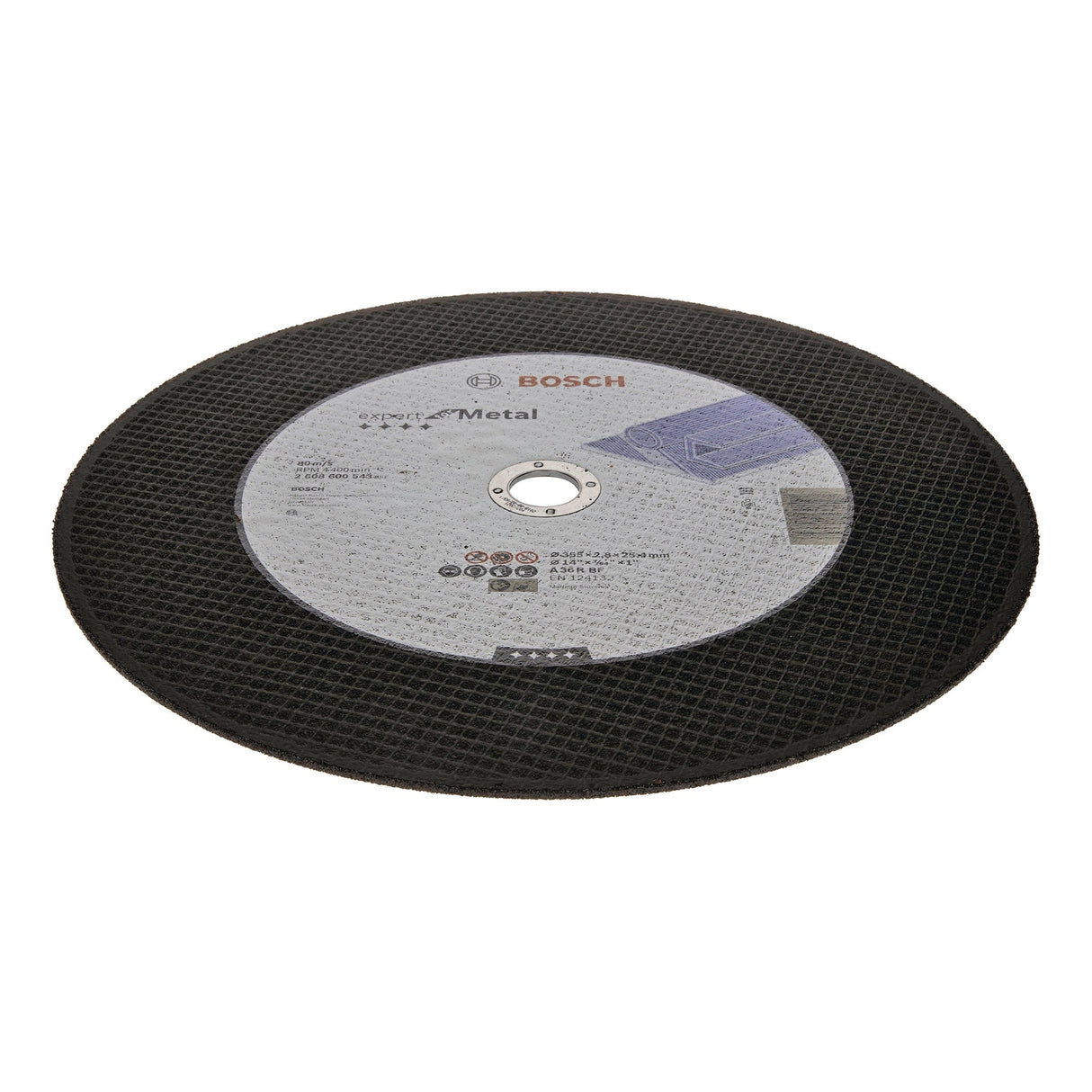 Bosch Professional Expert Metal Straight Cutting Disc - A 36 R BF, 355mm x 25.40mm x 2.8mm