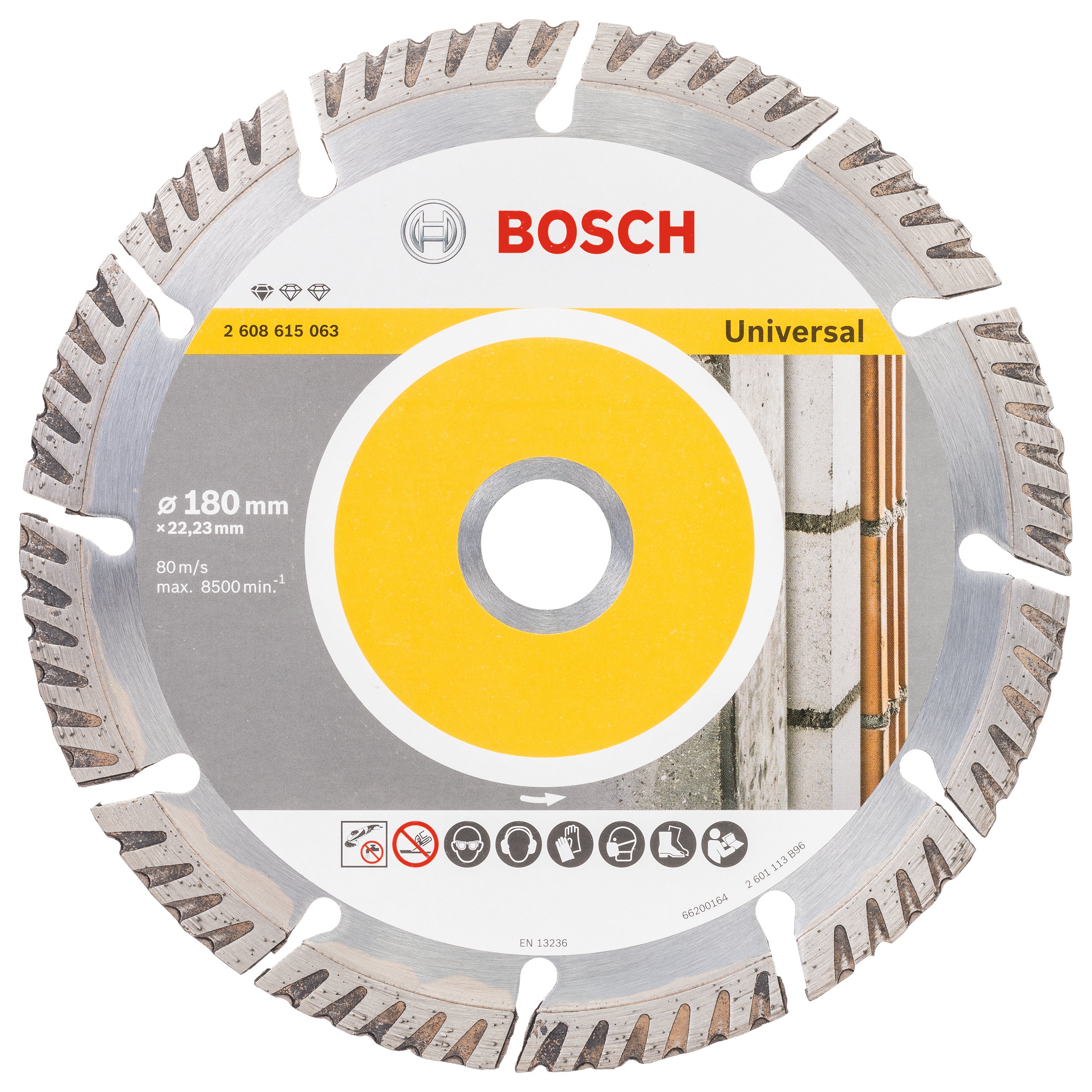 Bosch Professional Diamond Cutting Disc - Universal Standard, 180x22.23x2.4x10mm