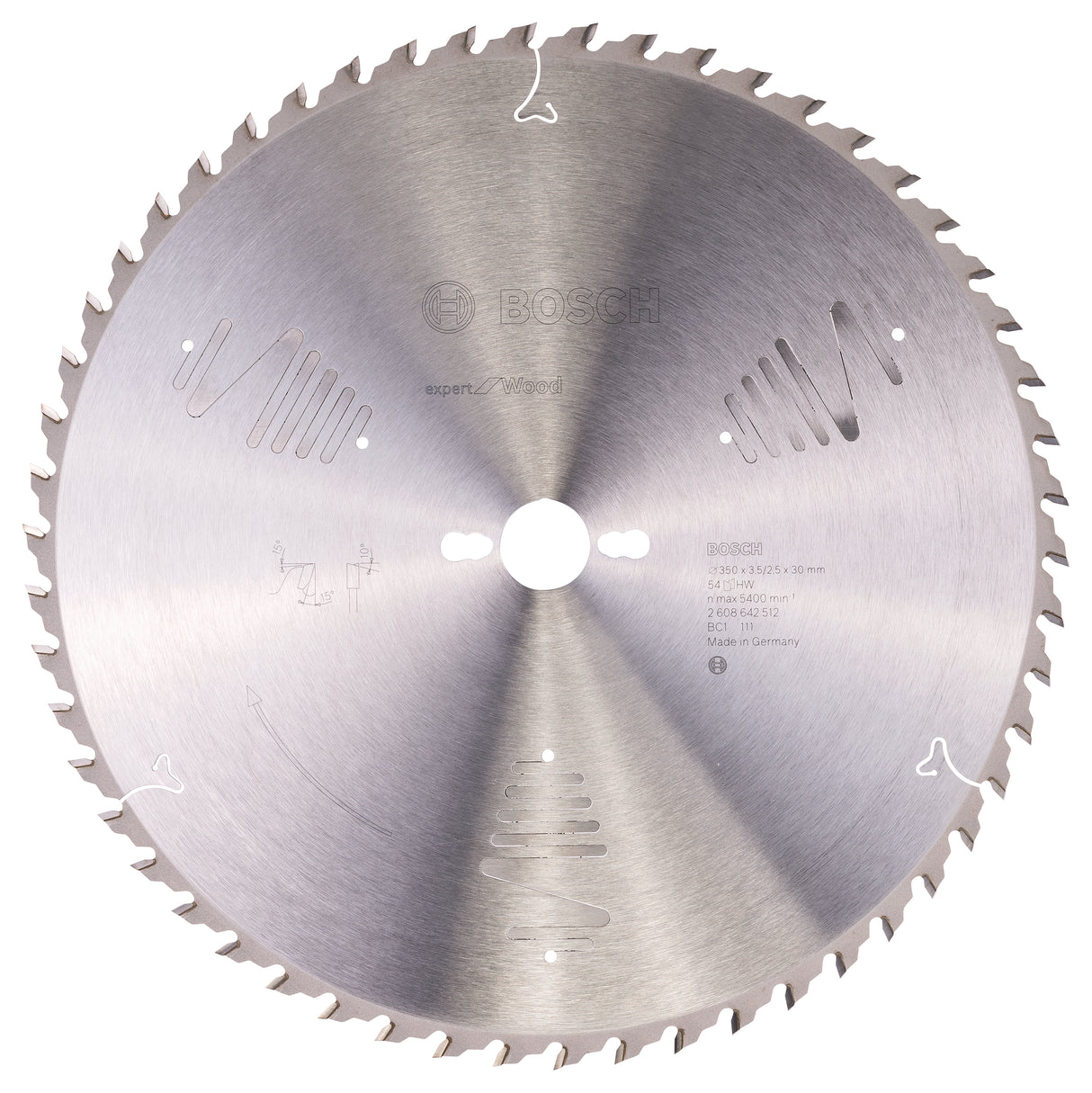 Bosch Professional Expert Circular Saw Blade for Wood - 350 x 30 x 3.5 mm, 54 Teeth