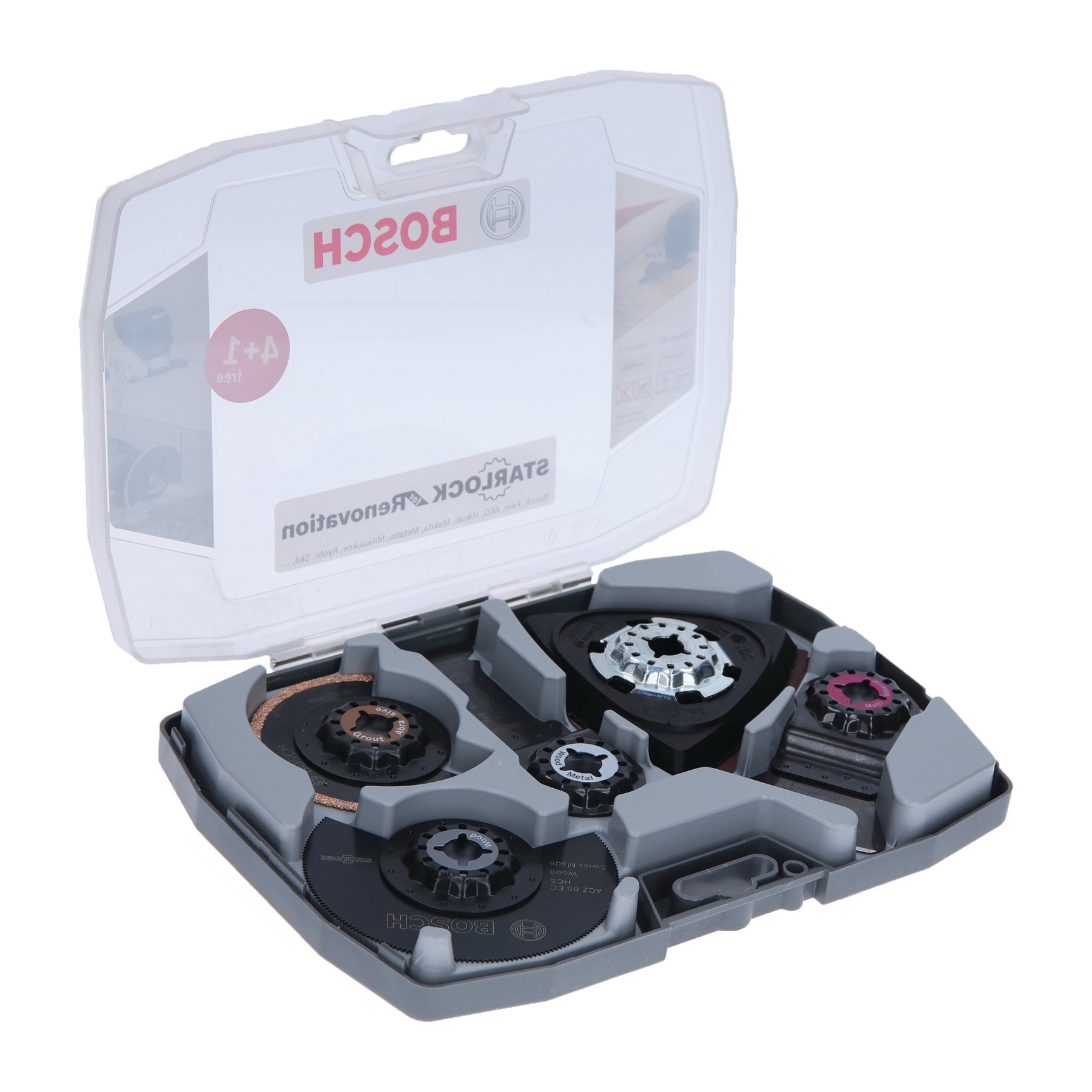 Bosch Professional Starlock Renovation Kit - 4 Blades + 1 Accessory