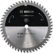 Bosch Professional Aluminium Circular Saw Blade for Cordless Saws - 150x1.8/1.3x10 T52