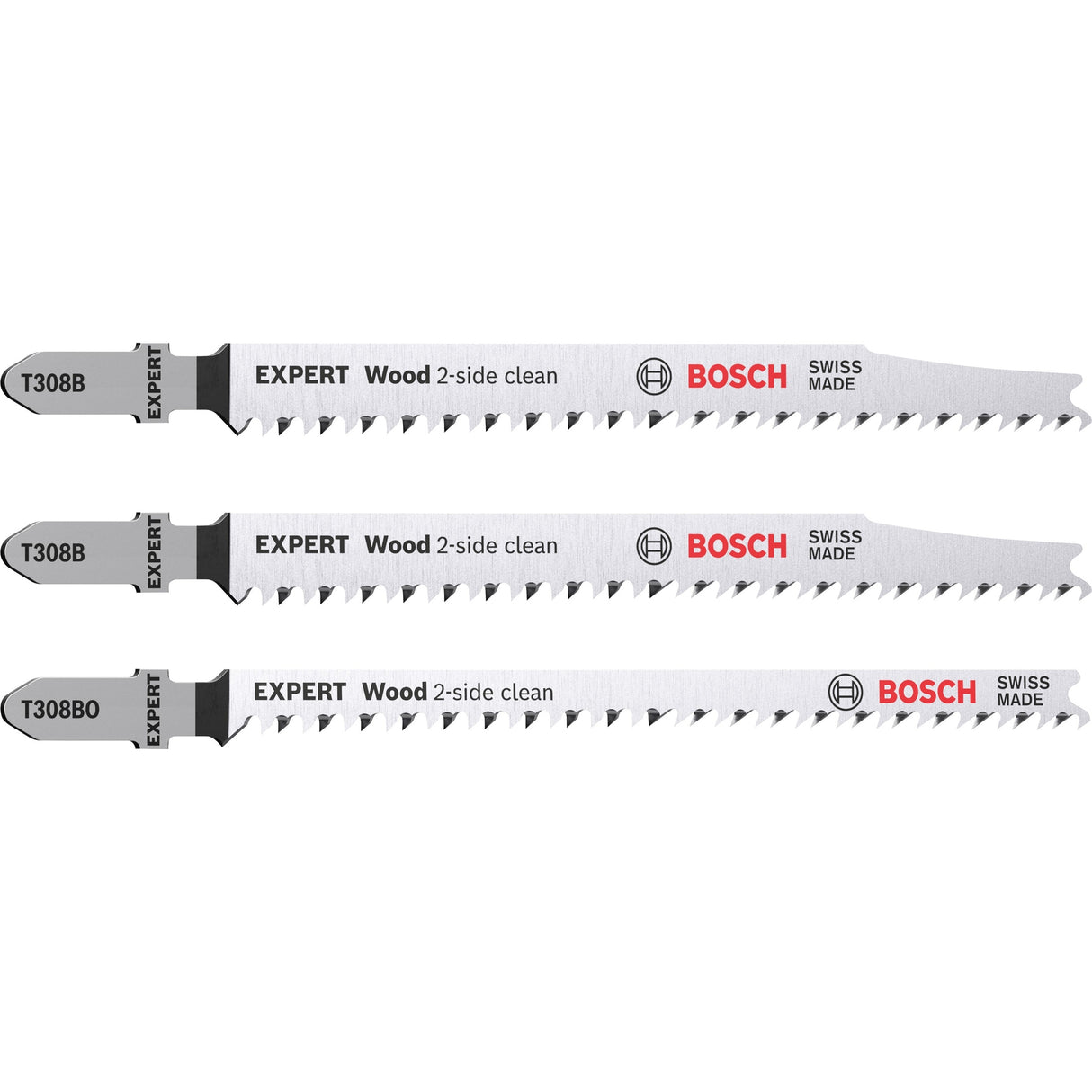 Bosch Professional Expert "Wood 2-side clean" Jigsaw Blade Set - 3pc