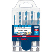 Bosch Professional Expert MultiConstruction HEX-9 Drill Bit Set, 5-pc  - 4/5/6/6/8 mm