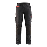 Blaklader Women's Service Trousers with Stretch 7195 #colour_black-red