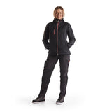 Blaklader Women's Service Trousers with Stretch 7195 #colour_black-red