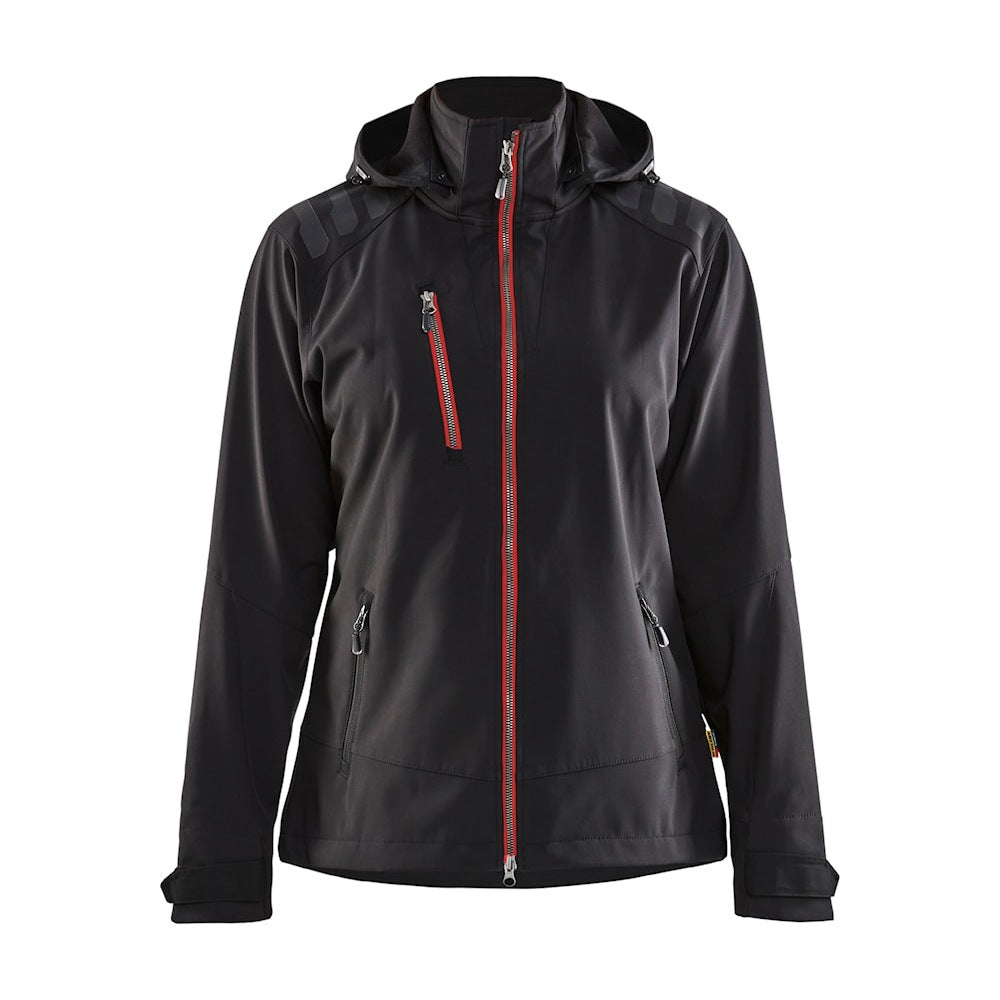 Blaklader Women's Softshell Jacket 4719 #colour_black-red