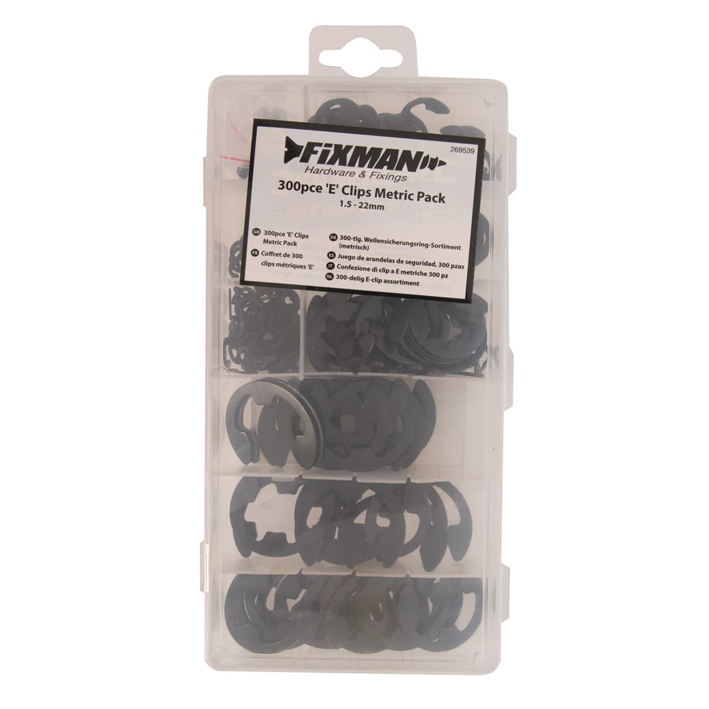 Fixman 'E' Clips Metric Pack