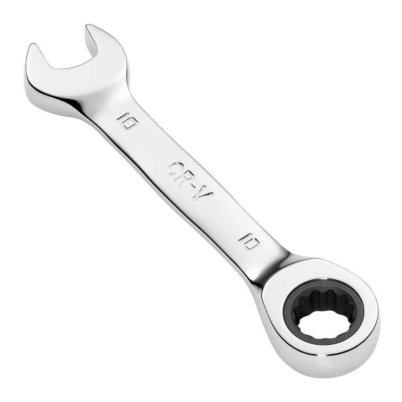 Draper Tools HI-TORQ® Metric Stubby Ratchet Combination Spanner, 10mm