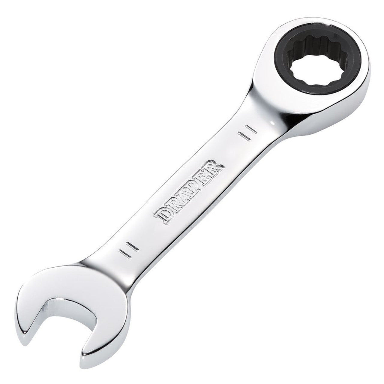 Draper Tools HI-TORQ® Metric Stubby Ratchet Combination Spanner, 11mm