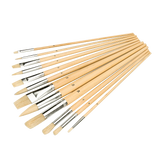 Silverline Artists Paint Brush Set 12pce - Mixed Tips