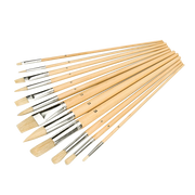 Silverline Artists Paint Brush Set 12pce - Mixed Tips