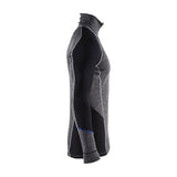 Blaklader Underwear Zip-Neck Top Warm 100% Merino 4899 #colour_mid-grey-black
