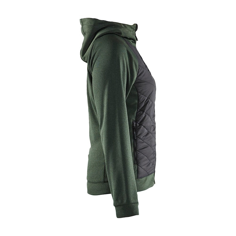 Blaklader Women's Hybrid Sweater 3464 #colour_autumn-green-black