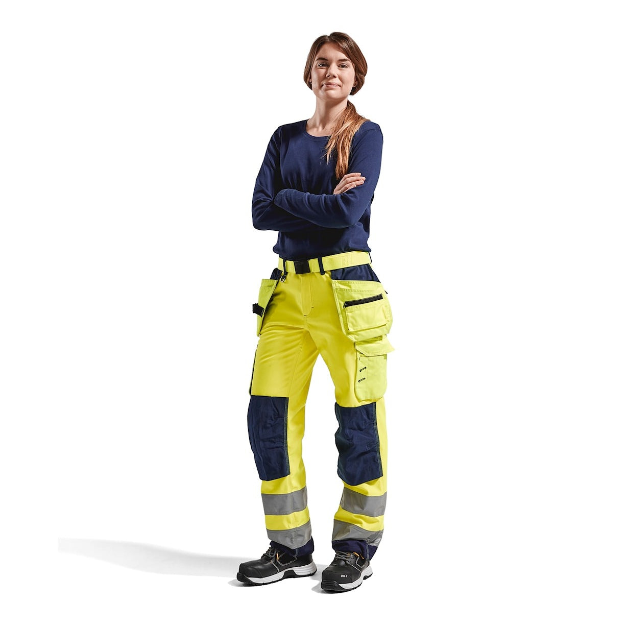 Blaklader Women's Long Sleeved T-Shirt 3301 #colour_navy-blue