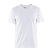 Blaklader T-Shirt, V-Neck 3360 #colour_white