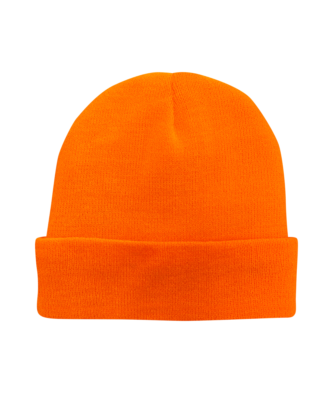 Orbit International Knitted Turned Up Beanie Hat: In 100% Acrylic Knit