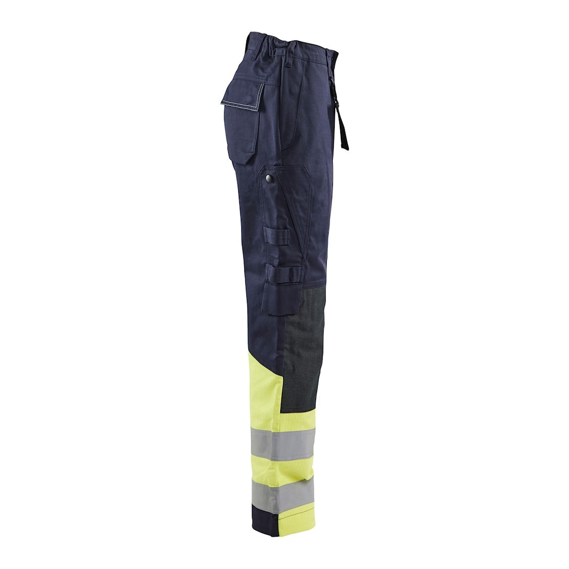 Blaklader Trousers Multinorm Women 7181 #colour_navy-blue-hi-vis-yellow