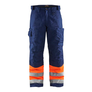 Blaklader Hi-Vis Winter Trousers 1862 - Hi-Vis Orange/Navy blue