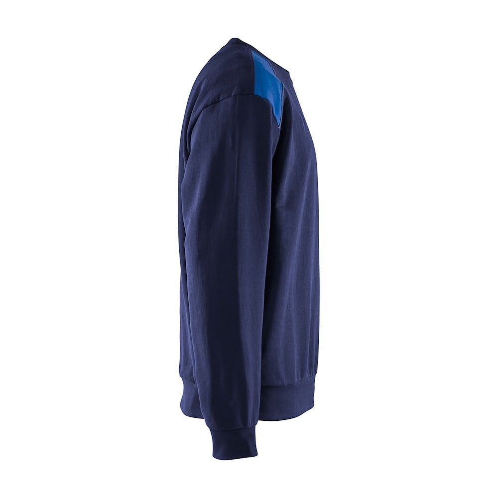Blaklader Sweatshirt 3580 #colour_navy-blue-cornflower-blue