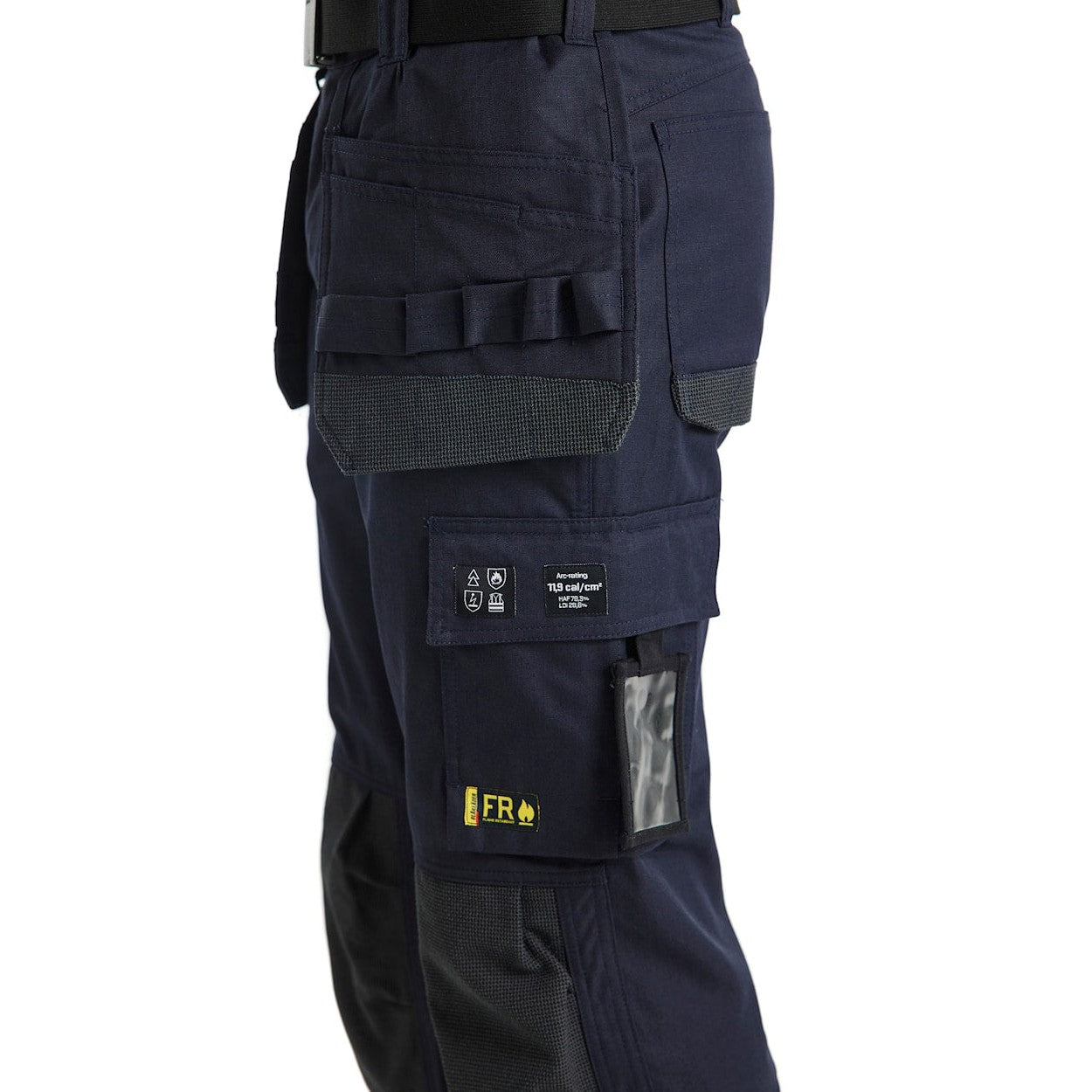 Blaklader Multinorm Inherent Trousers 1489 #colour_navy-blue-orange