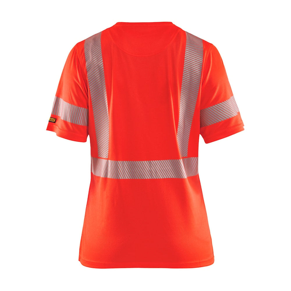 Blaklader Women's Hi-Vis T-Shirt 3336 #colour_red-hi-vis