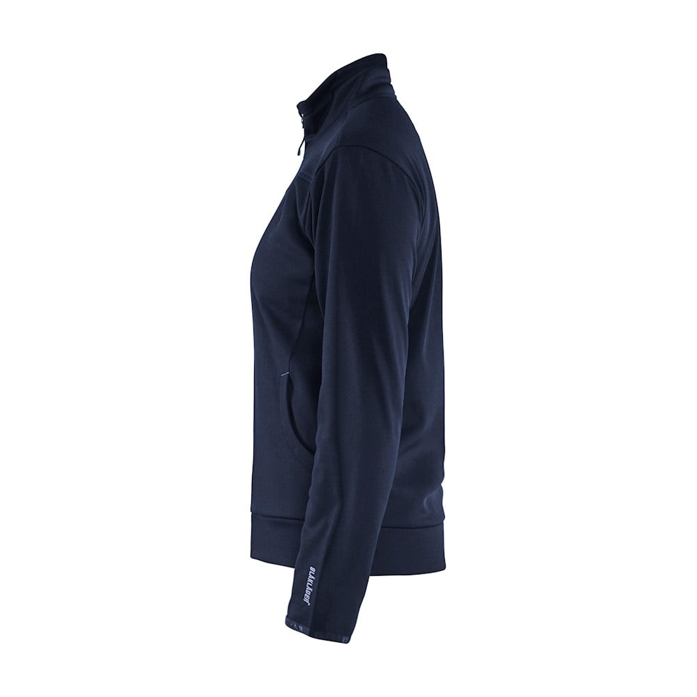 Blaklader Women's Sweatshirt with Full Zip 3394 #colour_dark-navy-black