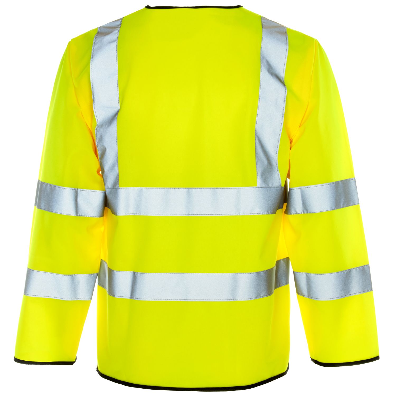 Supertouch Hi Vis Yellow Long Sleeved Velcro Vest