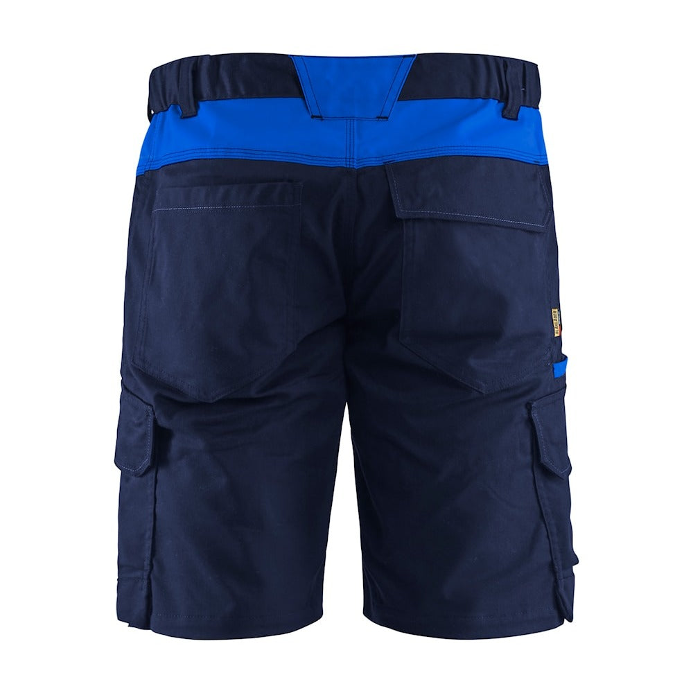 Blaklader Industry Shorts Stretch 1446 #colour_navy-blue-cornflower-blue