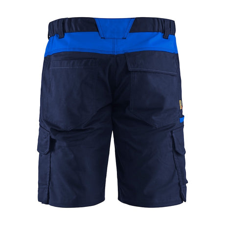Blaklader Industry Shorts Stretch 1446 #colour_navy-blue-cornflower-blue
