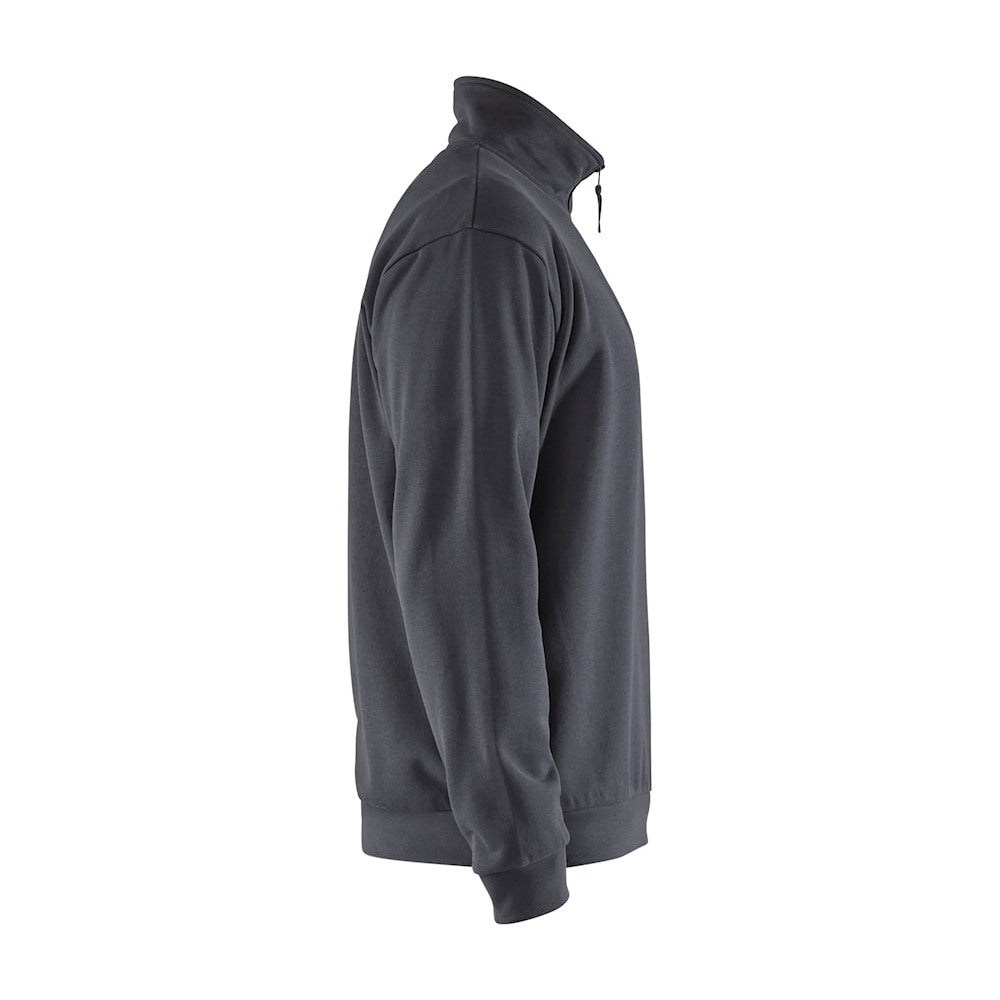 Blaklader Sweatshirt Half-Zip 3587 #colour_mid-grey