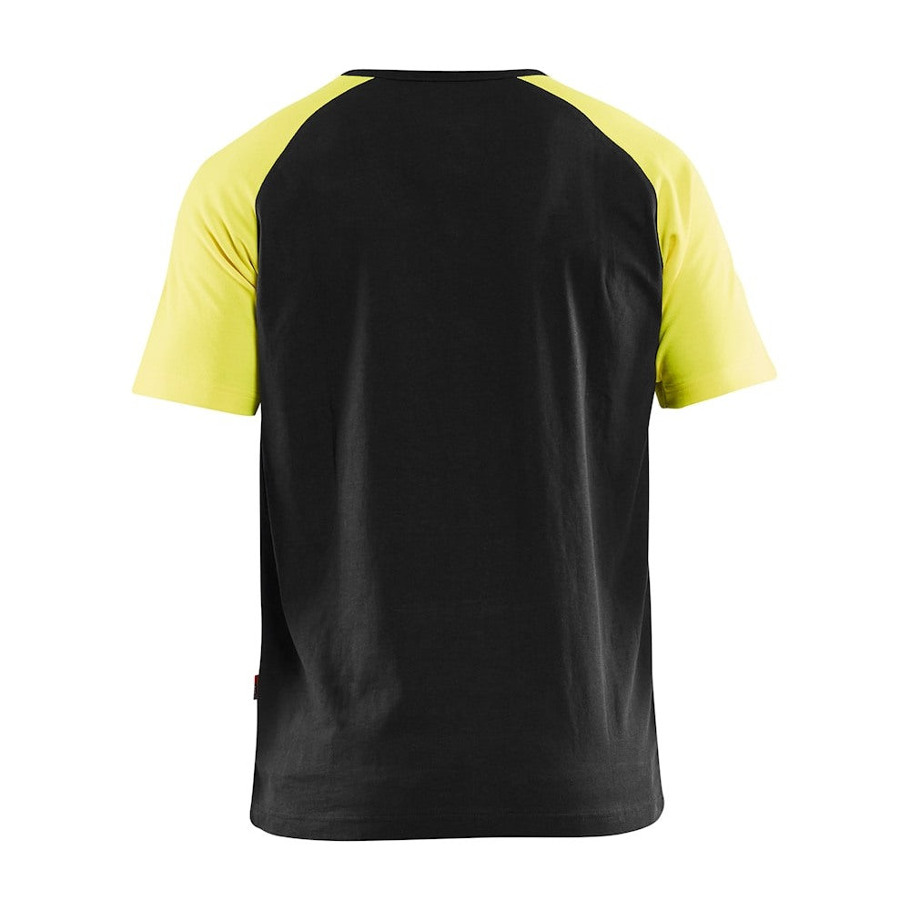 Blaklader T-Shirt 3515 #colour_black-hi-vis-yellow